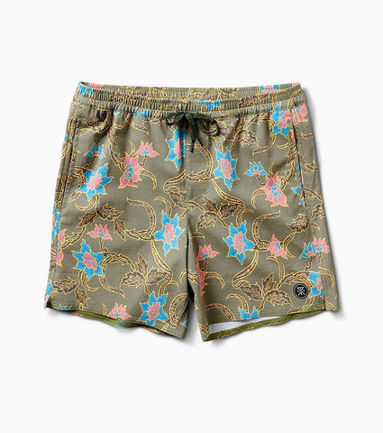 Elastic Batavia Batik Boardshorts 16"