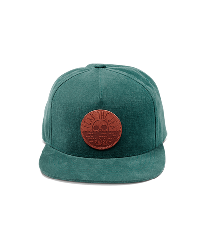Fear The Sea 6 Panel Snapback Hat  -  Forest