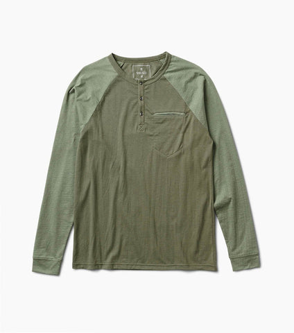 Eliminator Performance L/S Knit Henley Top
