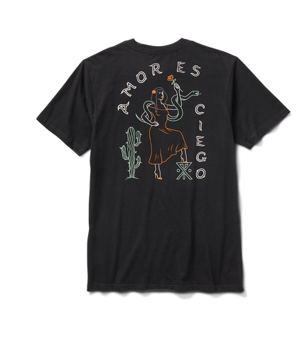 Amor Es Ciego Organic Cotton Tee - Black
