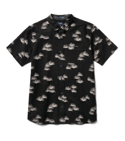 Agave Scholar Button Up Shirt - Black