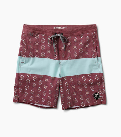 Chiller Blue Stripe Boardshorts 17.5"