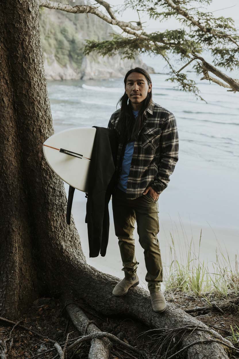Roark Backwoods, a classic and comfortable shirt perfect for everyday wear. This image showcases the shirt's casual vibe and durable design.
