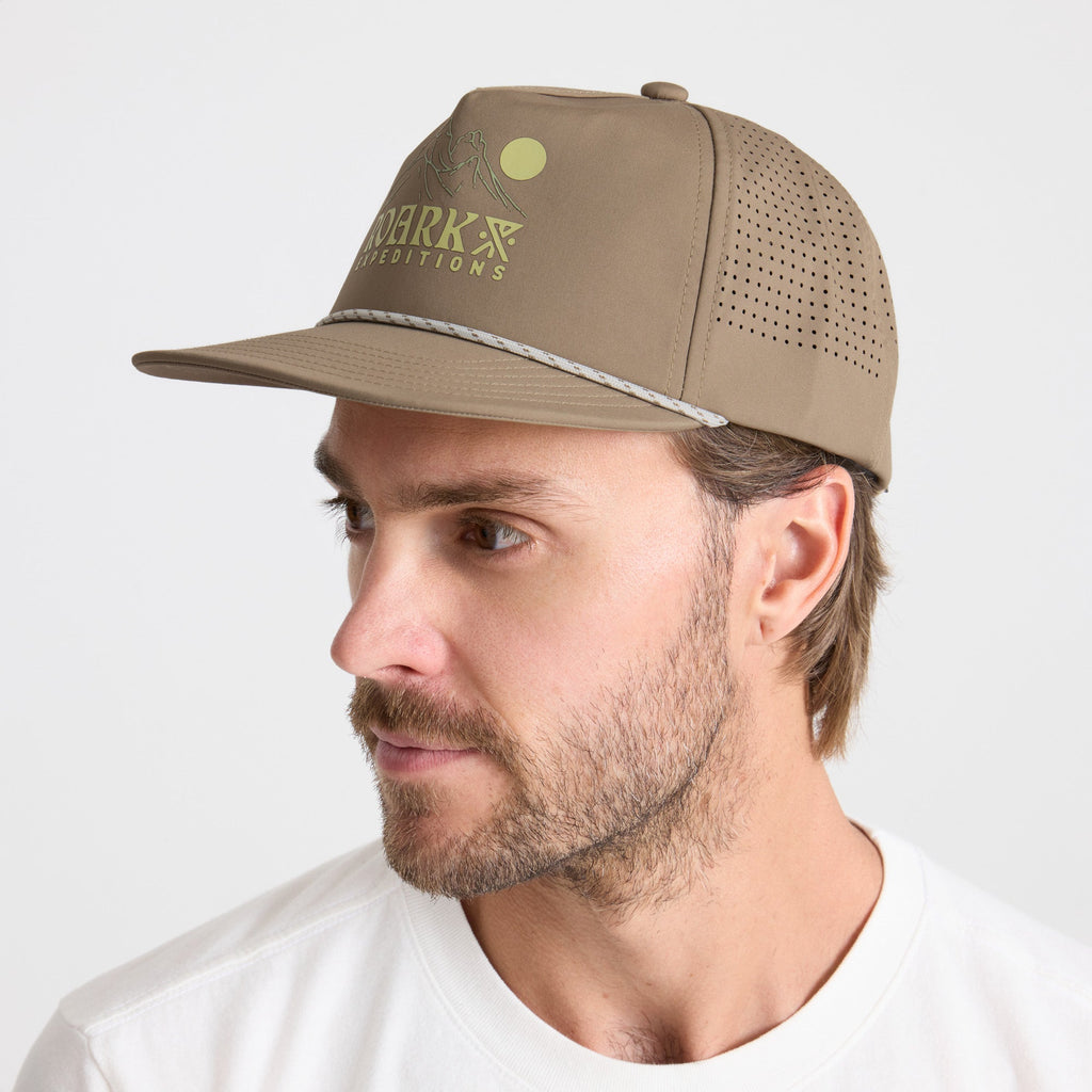 Versatile outdoor adventure cap in khaki, ideal for sun protection on Roark's epic journeys and exploration trips. Big Image - 3
