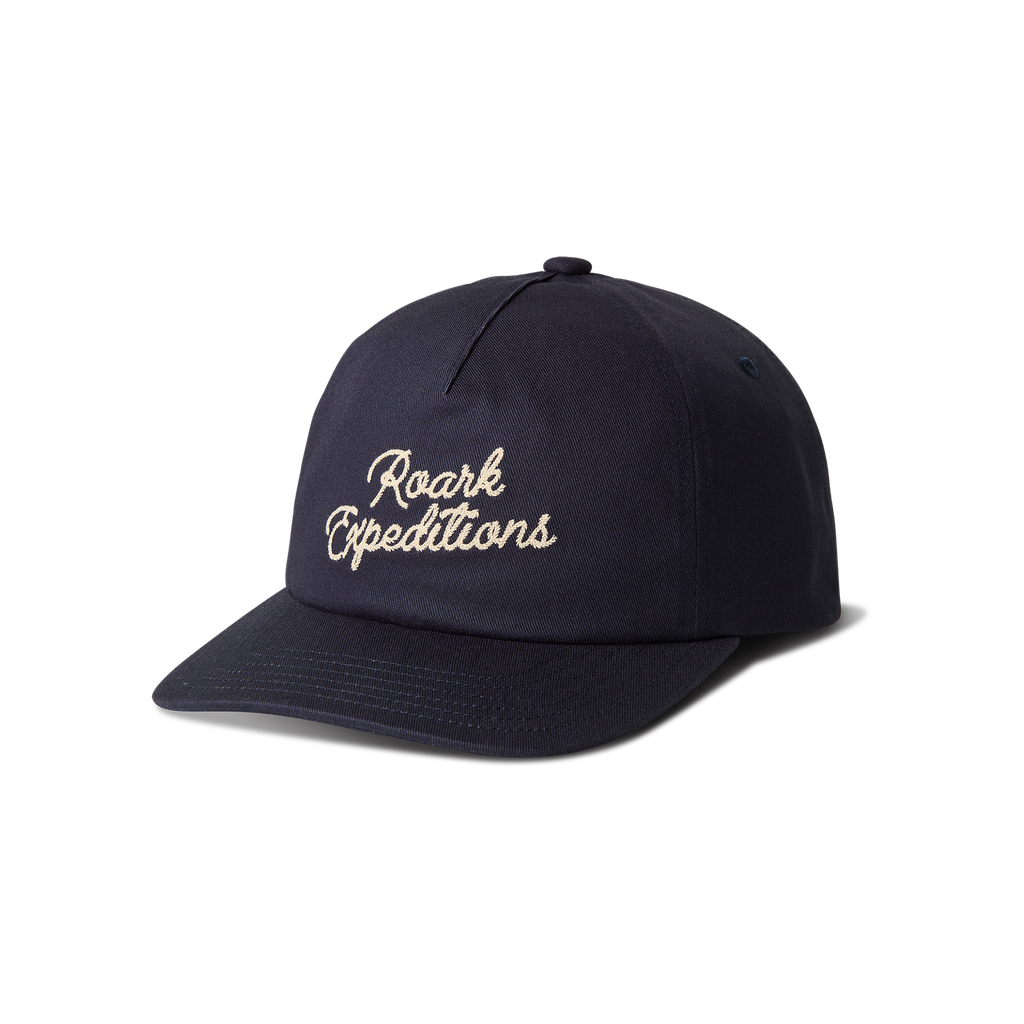 Stylish navy cricket cap featuring Roark's adventure-inspired design, perfect for outdoor explorations and travel. Big Image - 7
