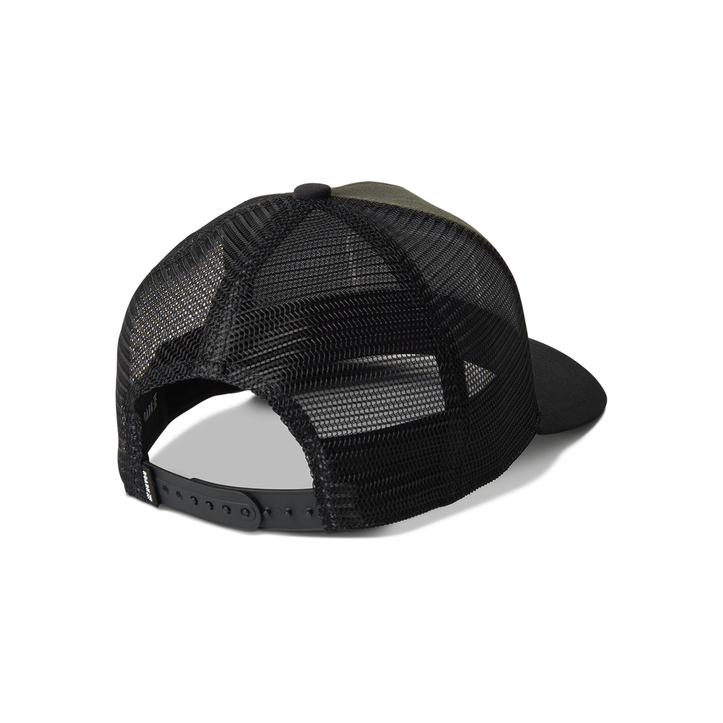 Roark olive green trucker hat featuring breathable mesh back, perfect for outdoor adventures Big Image - 6