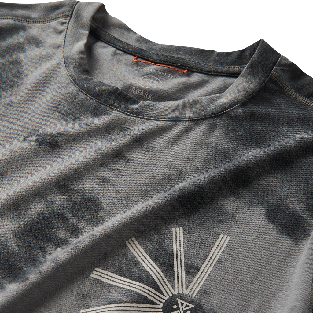 Roark active adventure shirt in charcoal, designed for outdoor activities and travel. Big Image - 3