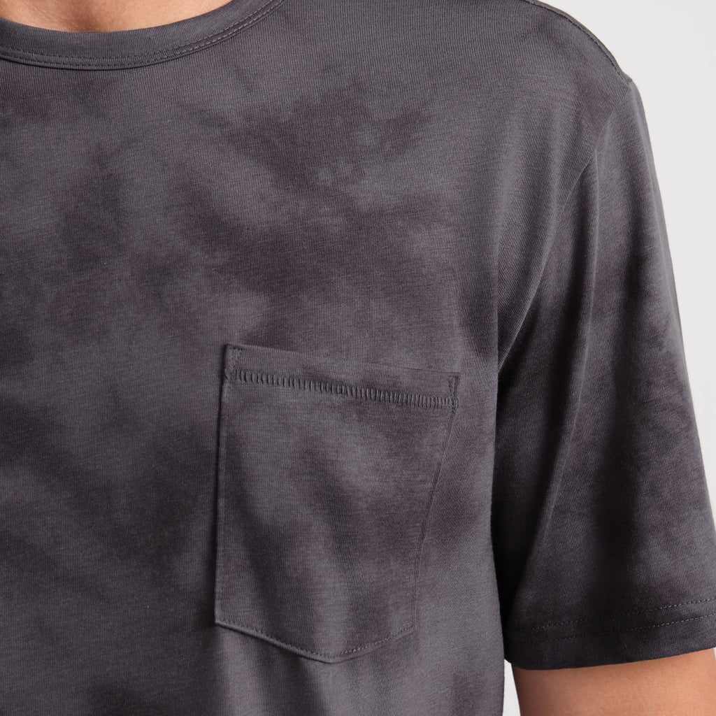 Close-up texture of premium gray leather highlighting quality materials used in Roark's adventure gear. Big Image - 4