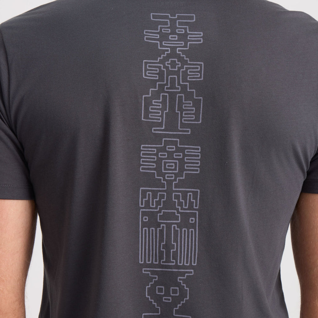 Close-up of a textured sleeve on a Roark active shirt designed for adventure and travel. Big Image - 7