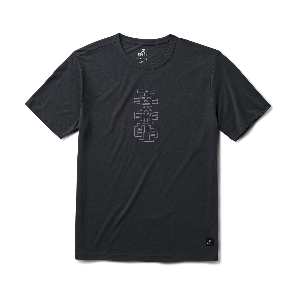 Grey active shirt with visible sleeve, designed for adventure and travel, by Roark. Big Image - 8