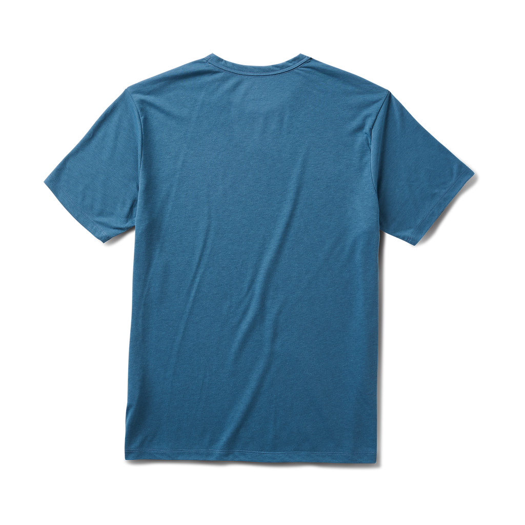 Stylish blue t-shirt paired with denim jeans, perfect for outdoor and adventure activities Big Image - 6