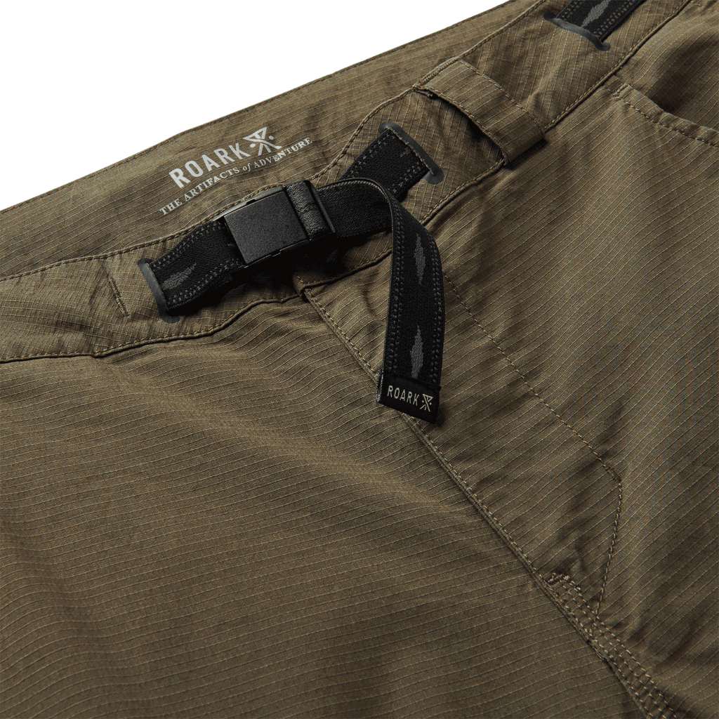 The details of Roark men's Campover Cargo Pants - Military Big Image - 9