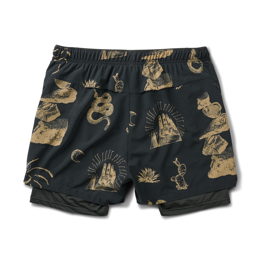 Versatile Roark black boardshorts suitable for outdoor and water adventures Big Image - 8