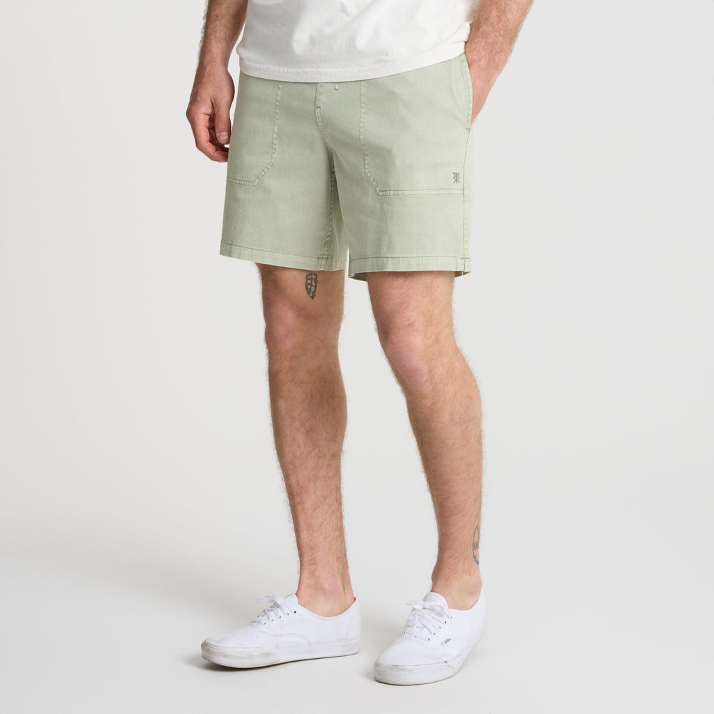 Bermuda shorts ideal for adventure and travel by Roark, styled in a natural outdoor setting Big Image - 3