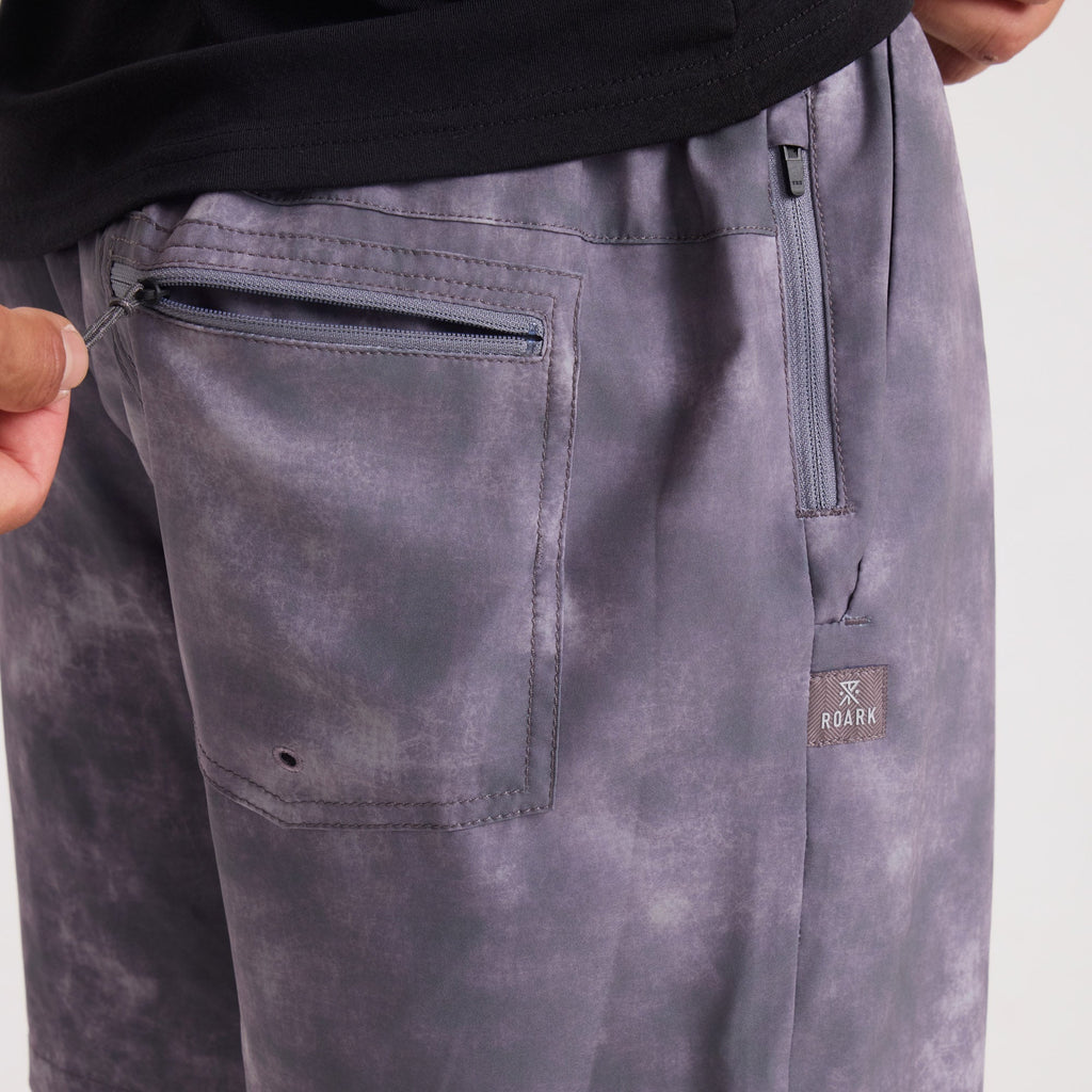 Grey and silver leather pocket accessory, ideal for adventure and travel essentials, by Roark. Big Image - 7