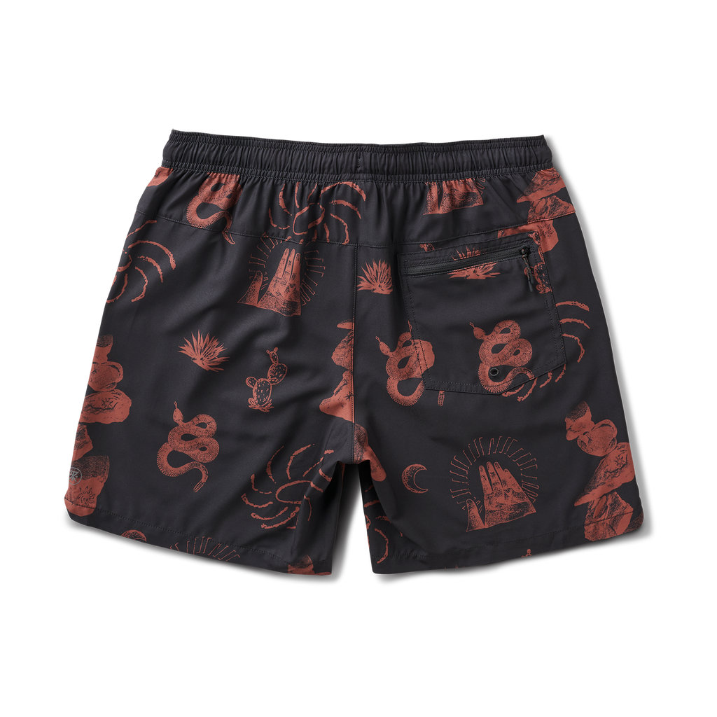 Assorted Roark adventure-ready shorts including active, board, and Bermuda styles displayed in a versatile onyx color, perfect for outdoor activities. Big Image - 10