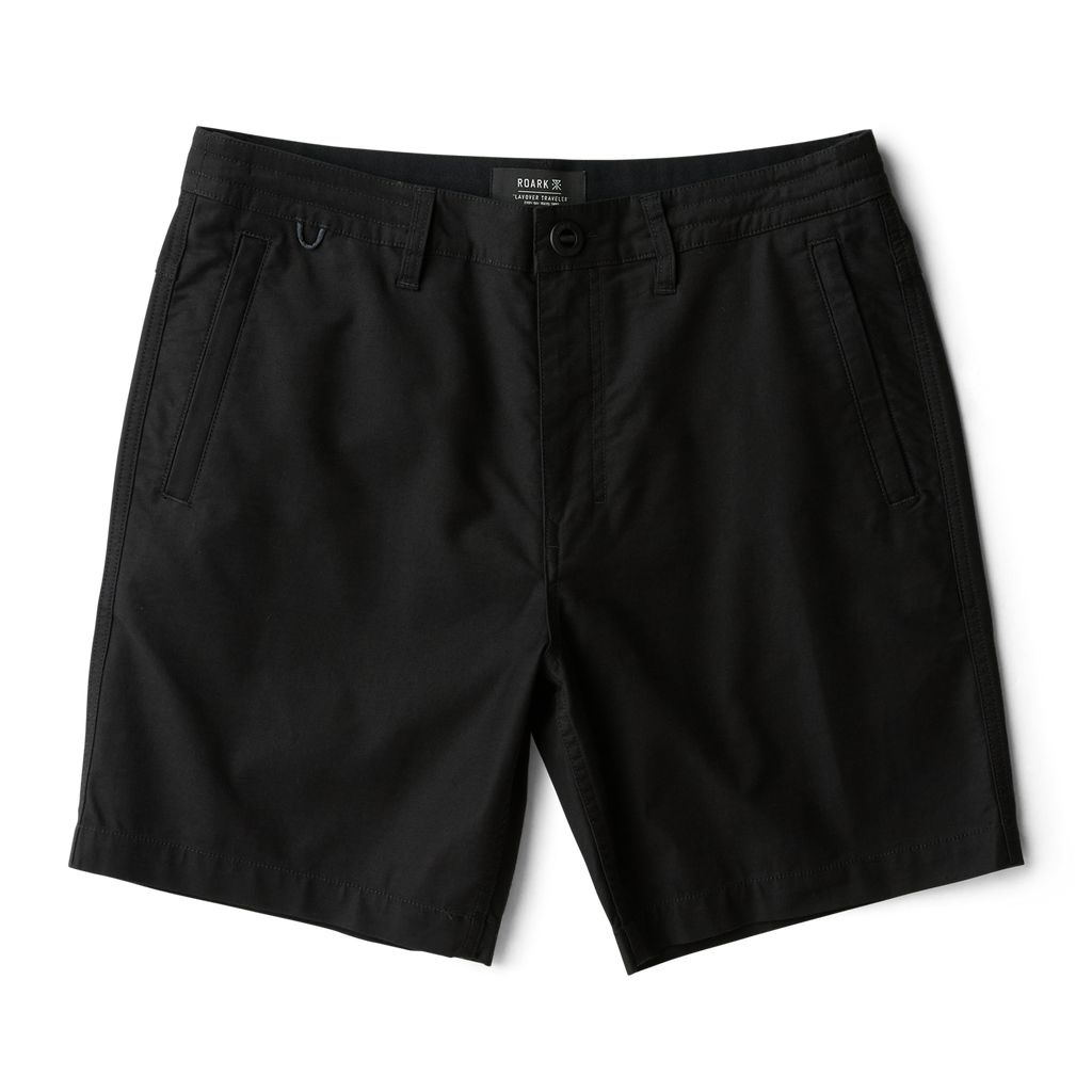 Versatile Roark black active shorts designed for adventure, ideal for travel and outdoor activities Big Image - 1