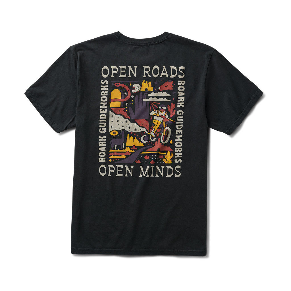 Stylish Roark active shirt featuring striking graphic design and logo, ideal for adventure and outdoor activities. Big Image - 1