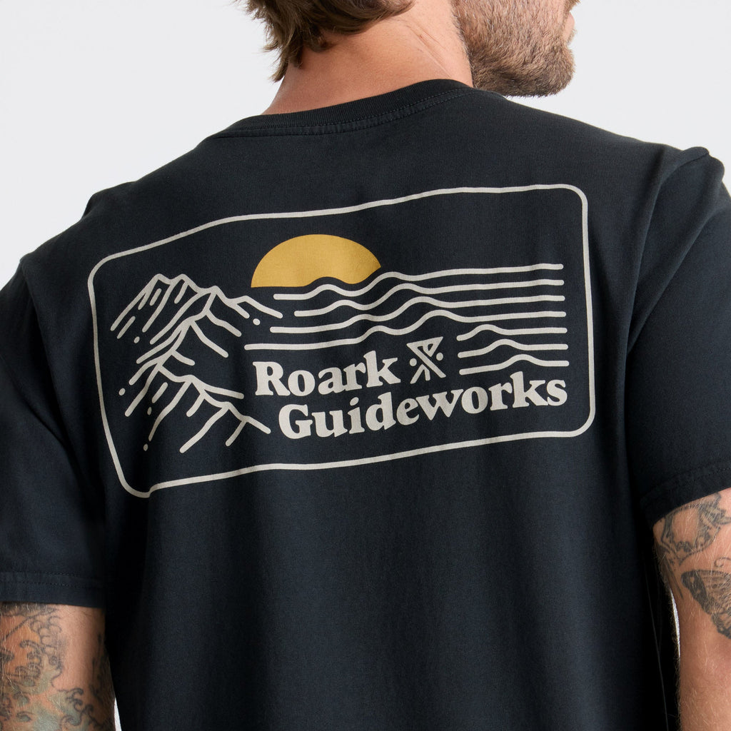 Close-up of a black active shirt sleeve, designed for outdoor and adventure activities. Big Image - 6