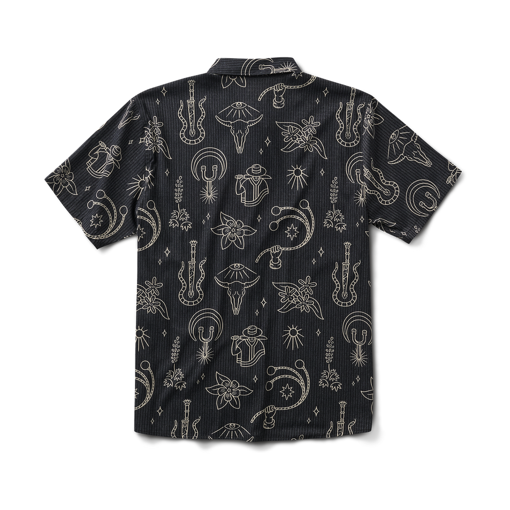 Bless Up Breathable Stretch Shirt - Black Print Big Image - 8