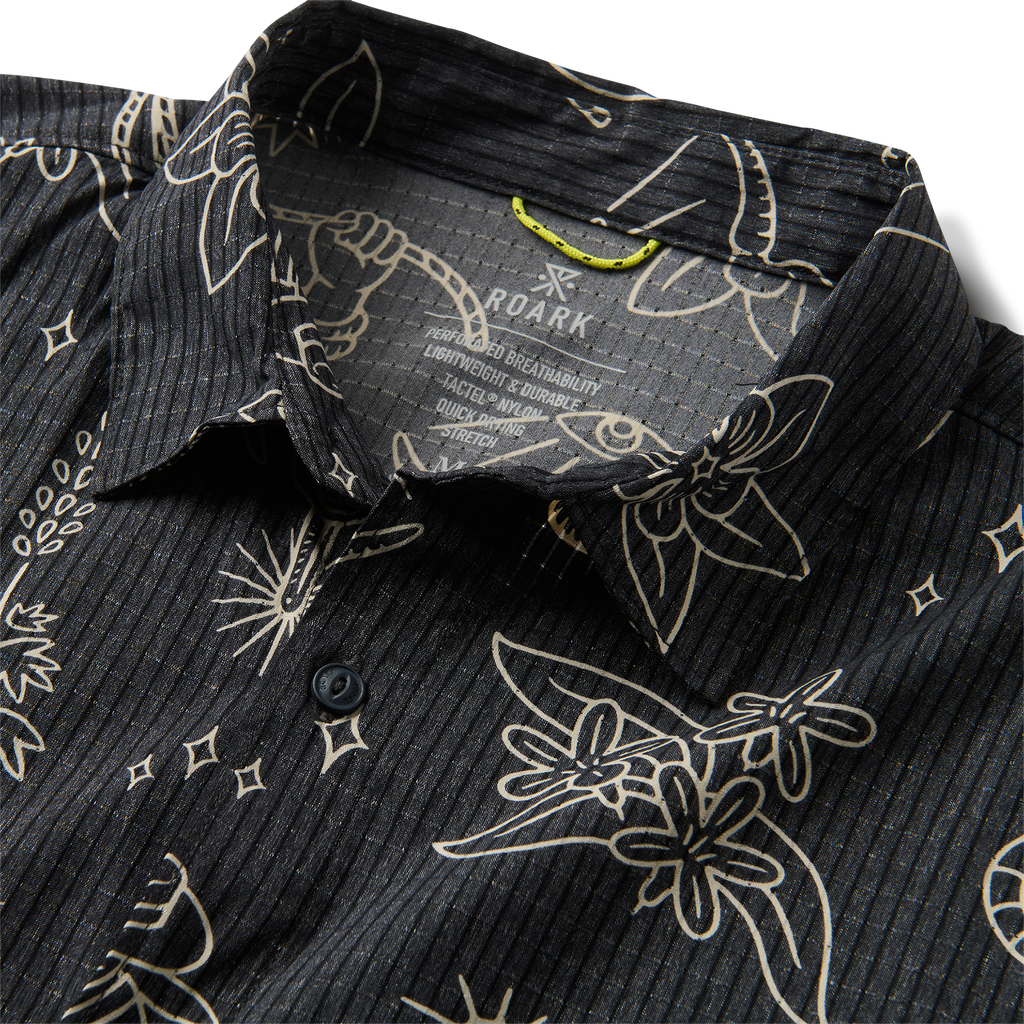 Bless Up Breathable Stretch Shirt - Black Print Big Image - 3