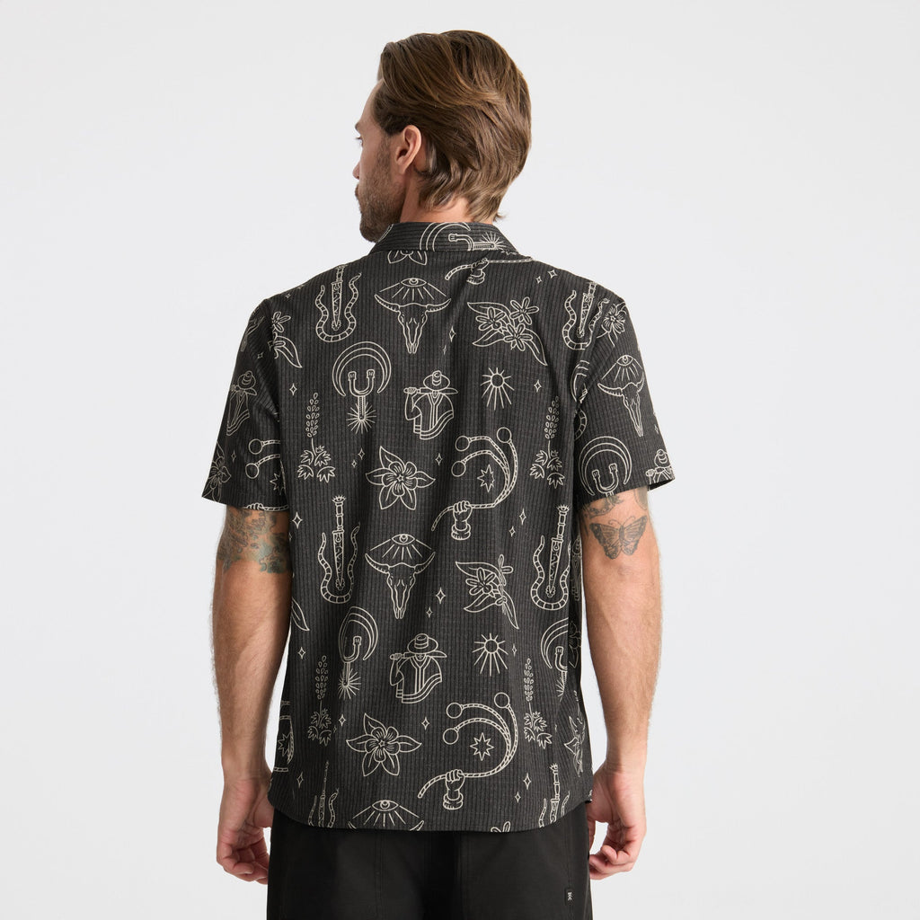 Bless Up Breathable Stretch Shirt - Black Print Big Image - 6