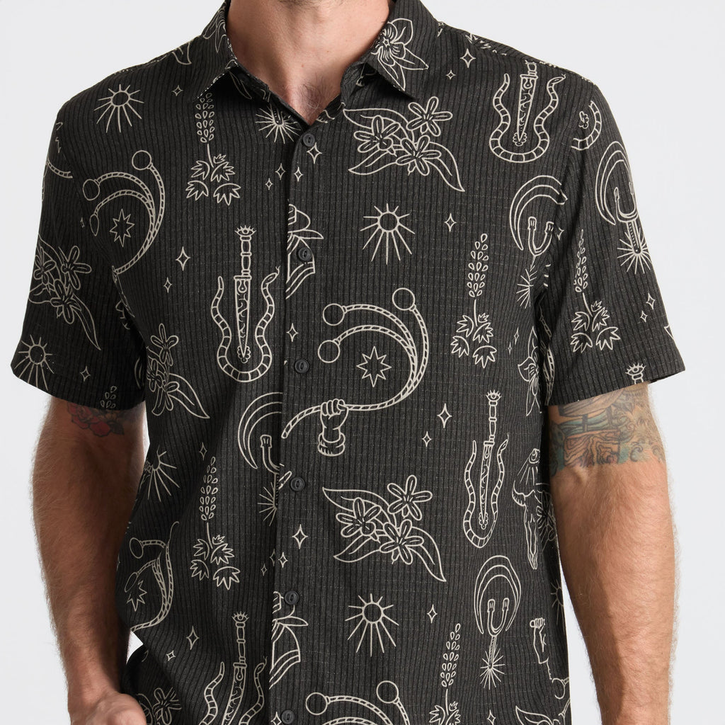 Bless Up Breathable Stretch Shirt - Black Print Big Image - 7