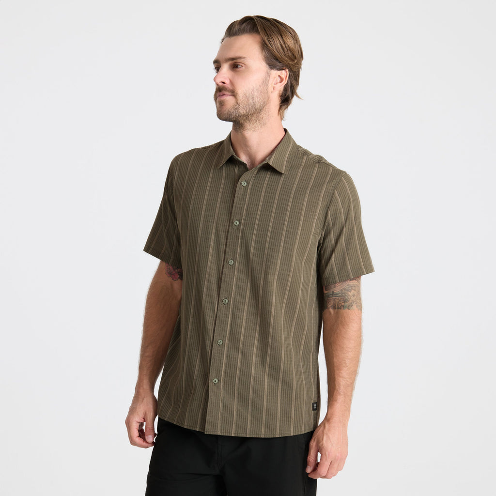 Bless Up Breathable Stretch Shirt - Military Stripes Big Image - 3