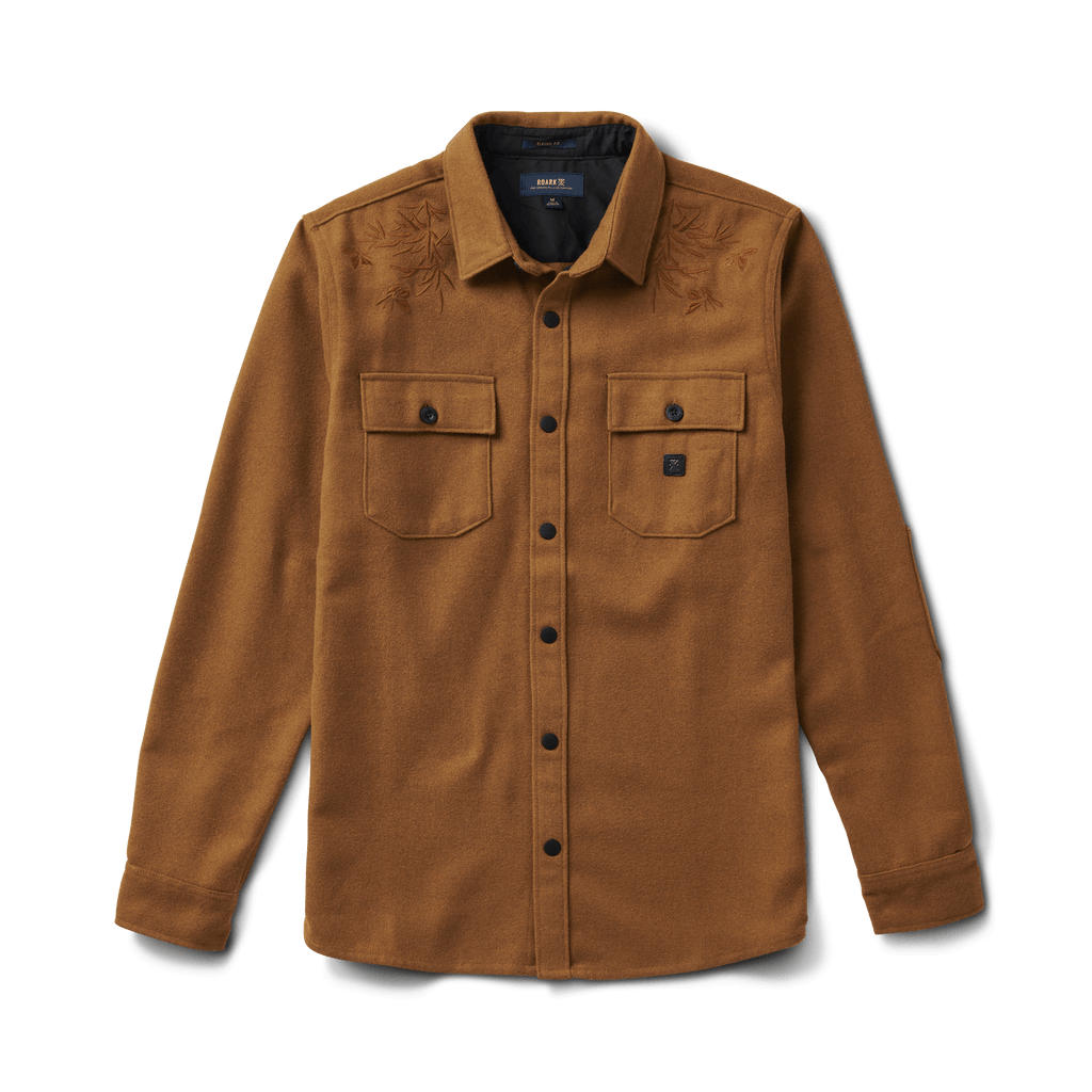 Nordsman Long Sleeve Flannel - Embroidered Dark Bronze Big Image - 1