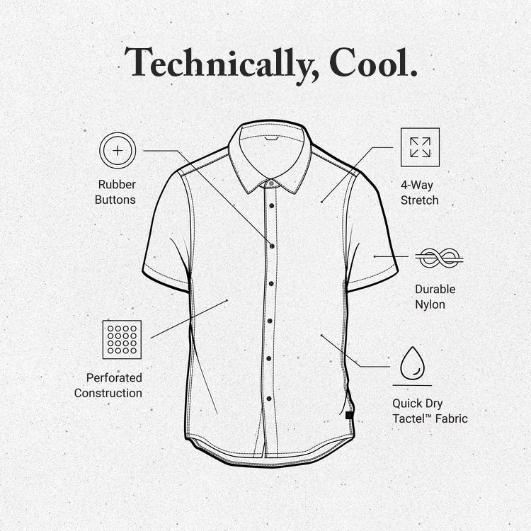 Detail view of a Roark BlessUp technical trail shirt featuring a white collar and sleeve design with prominent branding text, optimized for outdoor adventures. Big Image - 9