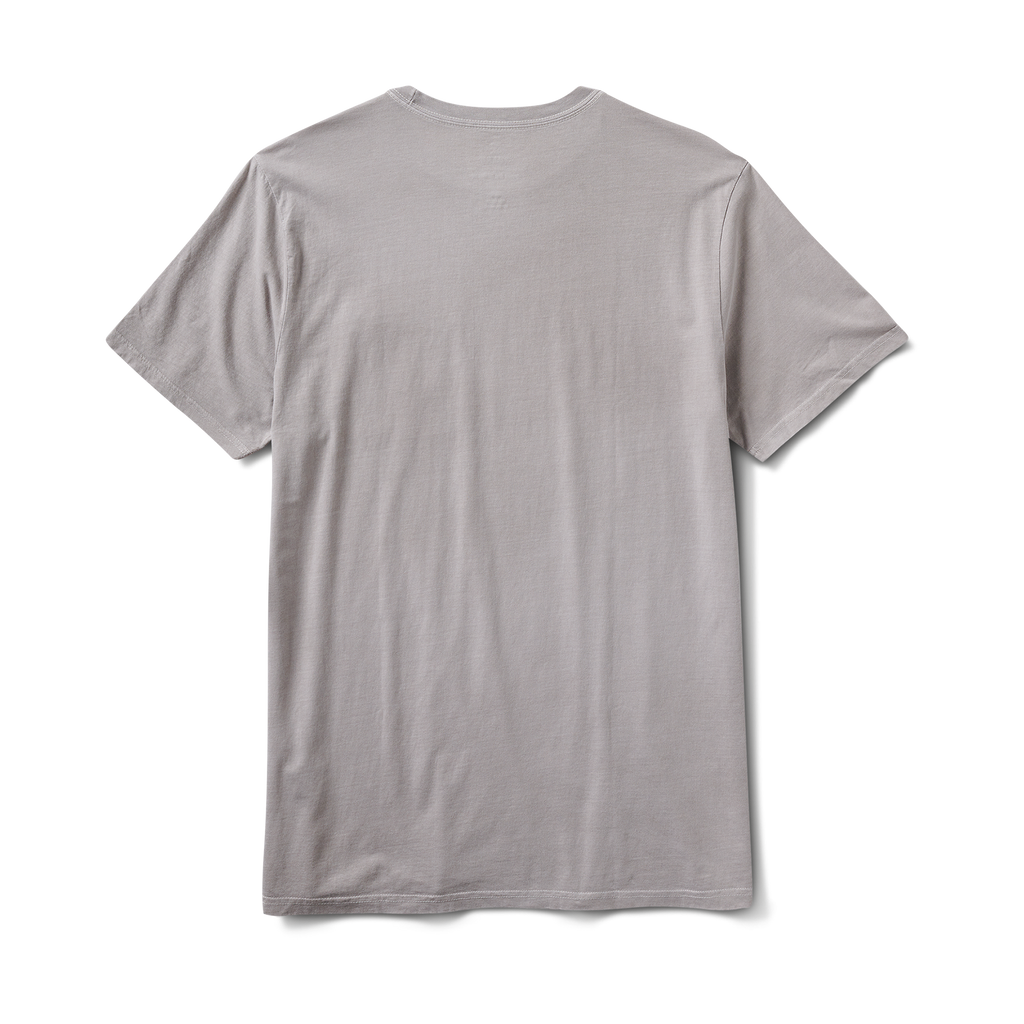 Back view of a light grey t-shirt made from premium cotton fabric. Soft, breathable, and designed for ultimate comfort. Big Image - 12