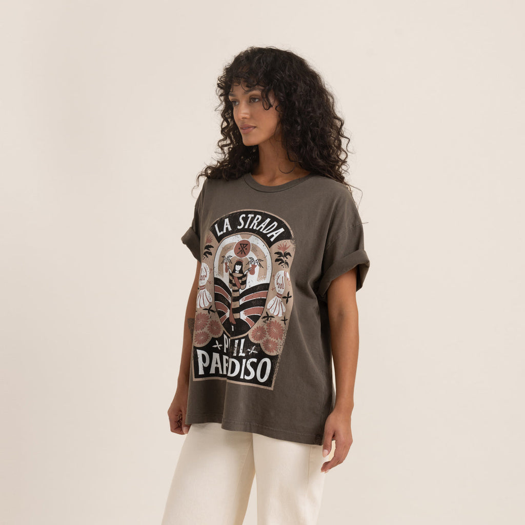 image of roark road-to-paradise-oversized-tee-womens-s-s-t-screens-impr-wrt028 Big Image - 5