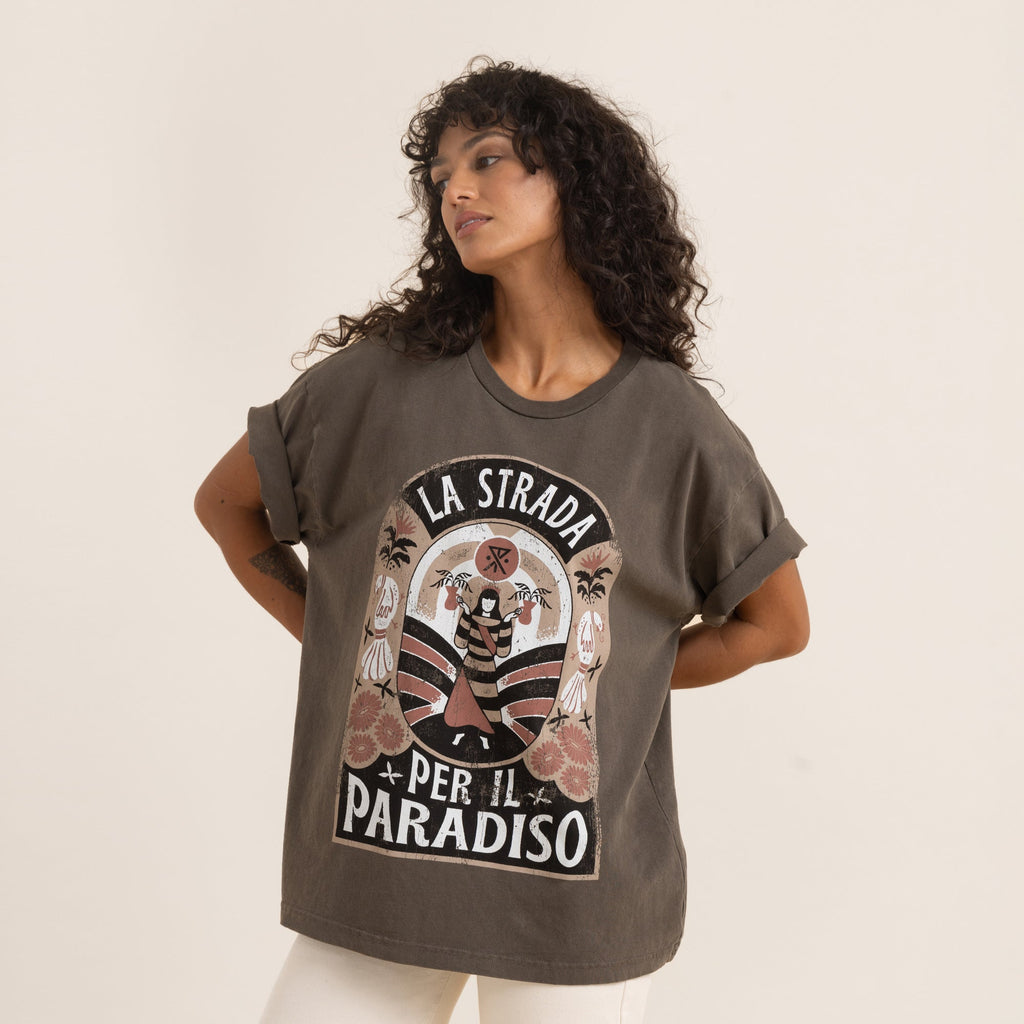 image of roark road-to-paradise-oversized-tee-womens-s-s-t-screens-impr-wrt028 Big Image - 1