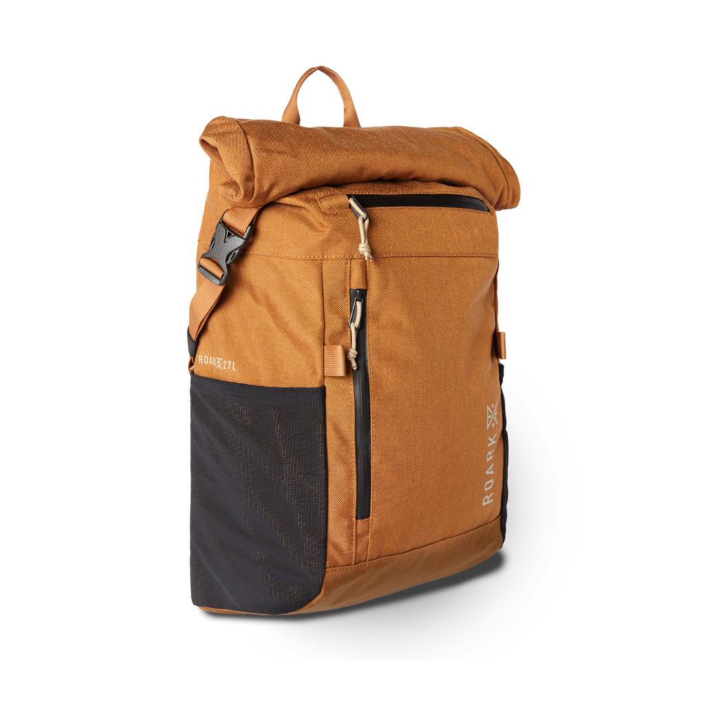 The front, turned view of Roark's Passenger 27L 2.0 Bag in Toffee Big Image - 4