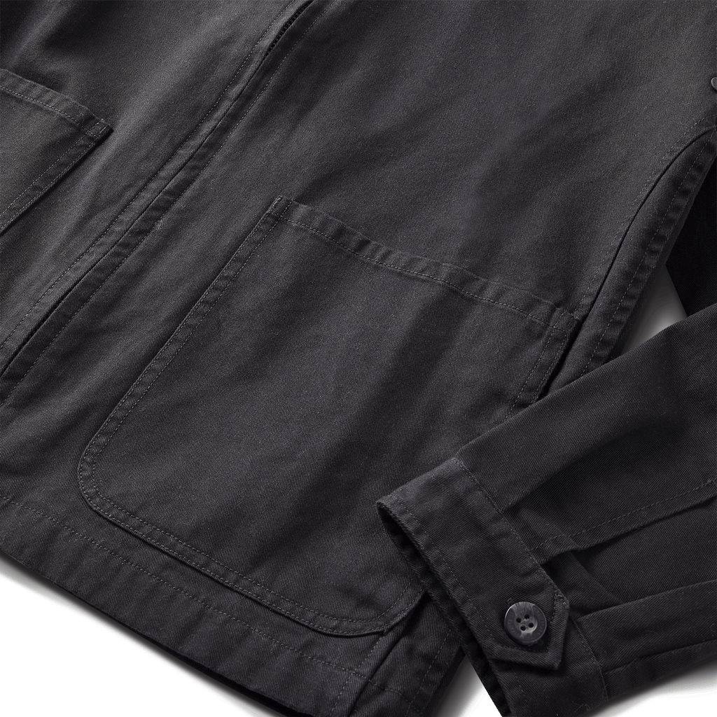 The pockets of Roark men's Hokkaido Garage Jacket - Club Hokkaido Black Big Image - 12