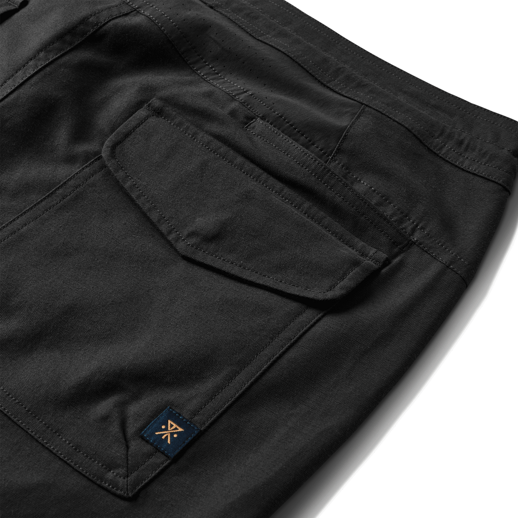 The materials, details, and designs of Roark men's Layover Traveler Pants - Black Big Image - 10