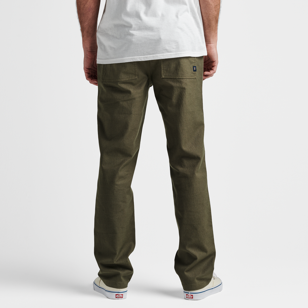 The model of Roark men's Layover Utility Pants - Military Big Image - 5