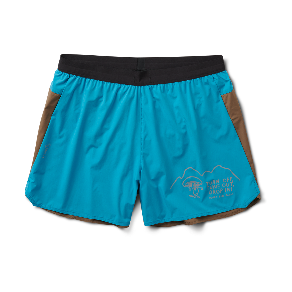 The front of Roark's Alta Shorts 5" - Turquoise Big Image - 1