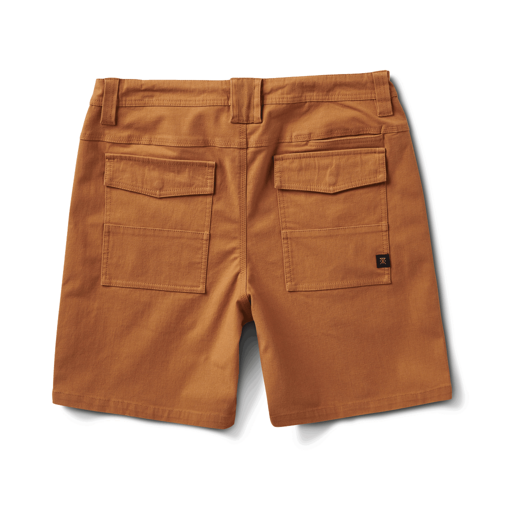 The back of Roark men's Layover Utility Shorts - Pignoli Big Image - 7