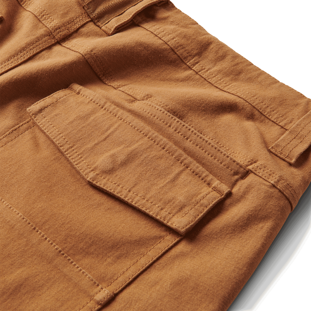 The materials, details, and designs of Roark men's Layover Utility Shorts - Pignoli Big Image - 9