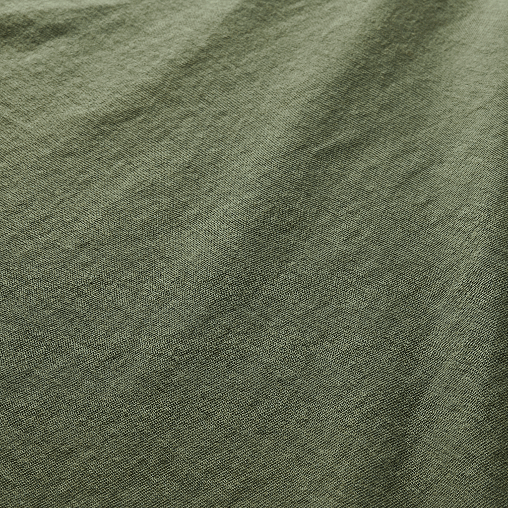 The materials of Roark's Atoll Long Sleeve Organic Cotton Tee - Dark Military Big Image - 9