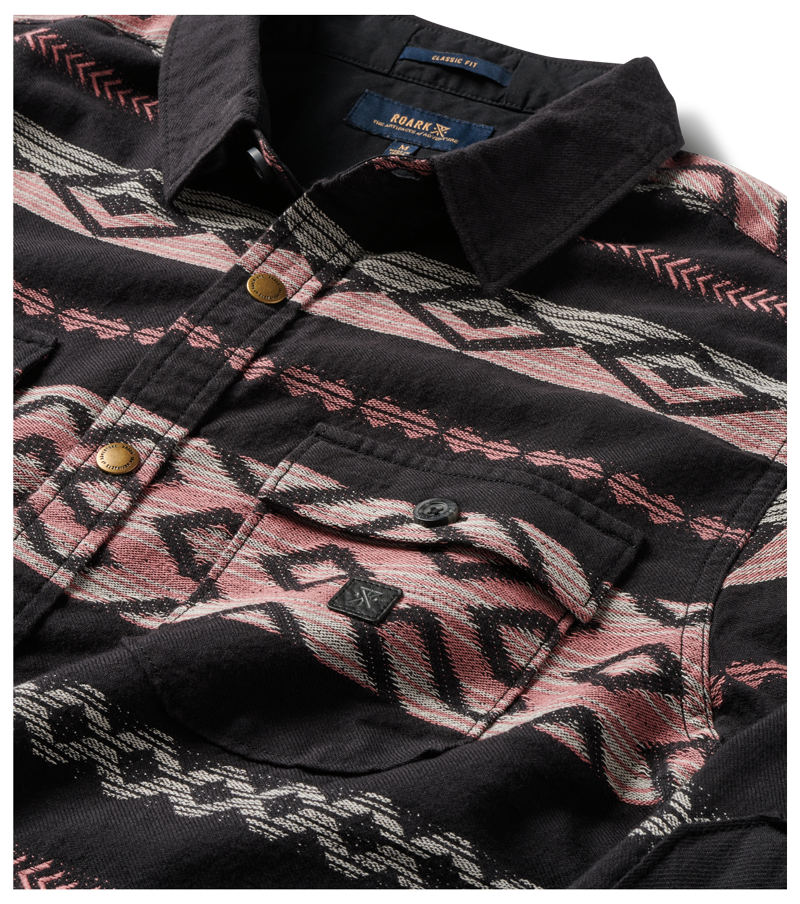 Nordsman Light Long Sleeve Flannel - Black Big Image - 7