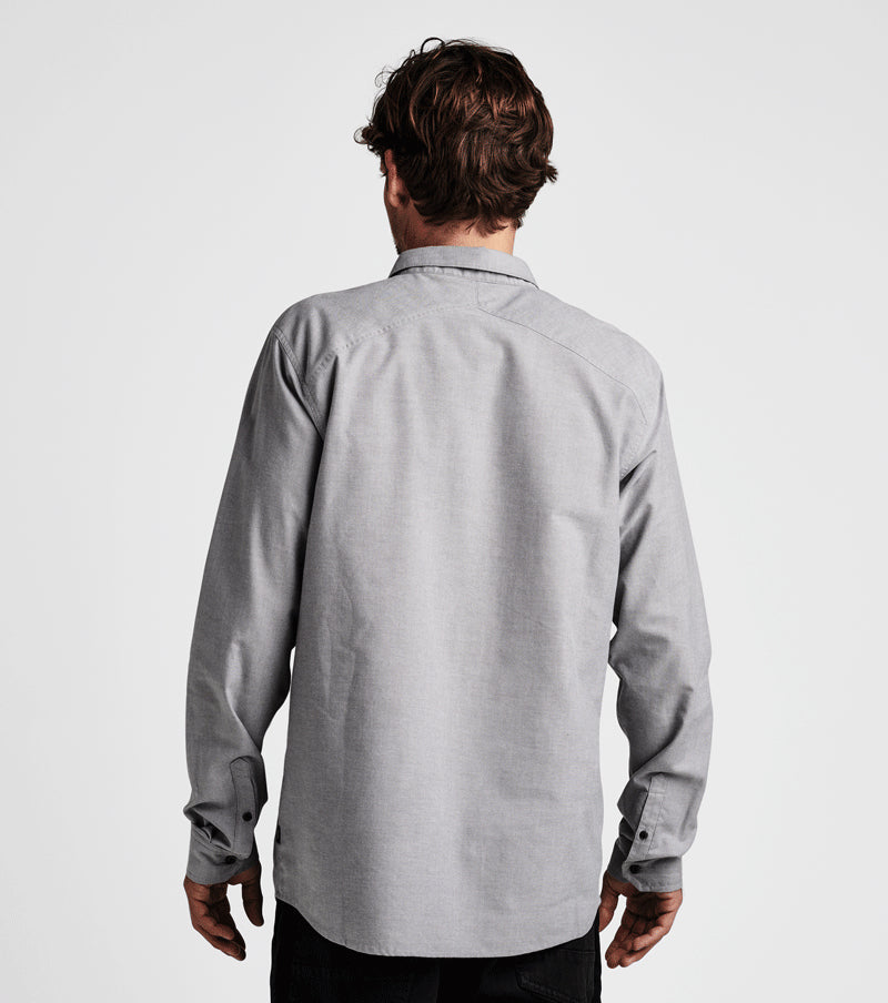 Well Worn Long Sleeve Button Up Shirt - Smoke Big Image - 4