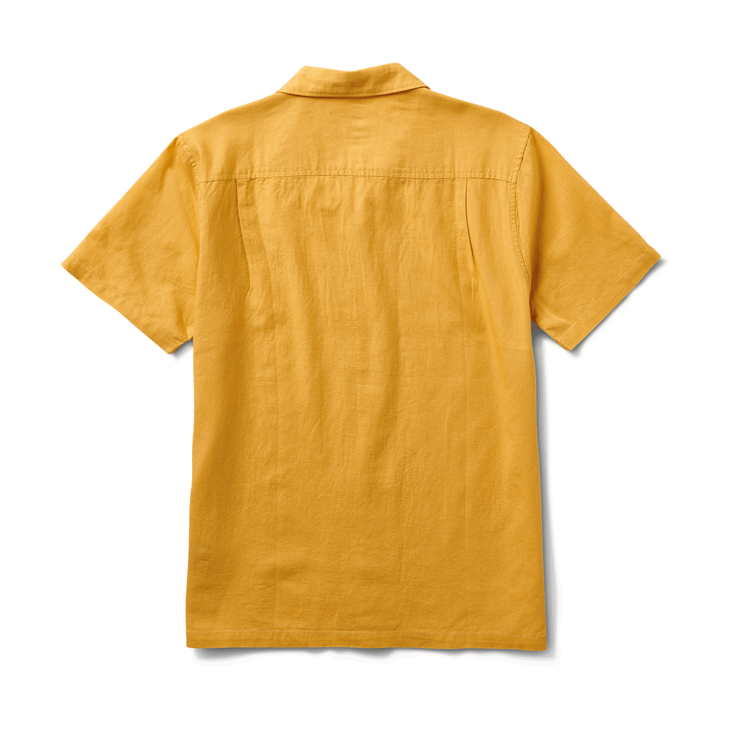 The back of Roark men's Gonzo Camp Collar Shirt - Dusty Gold Kampai Big Image - 6