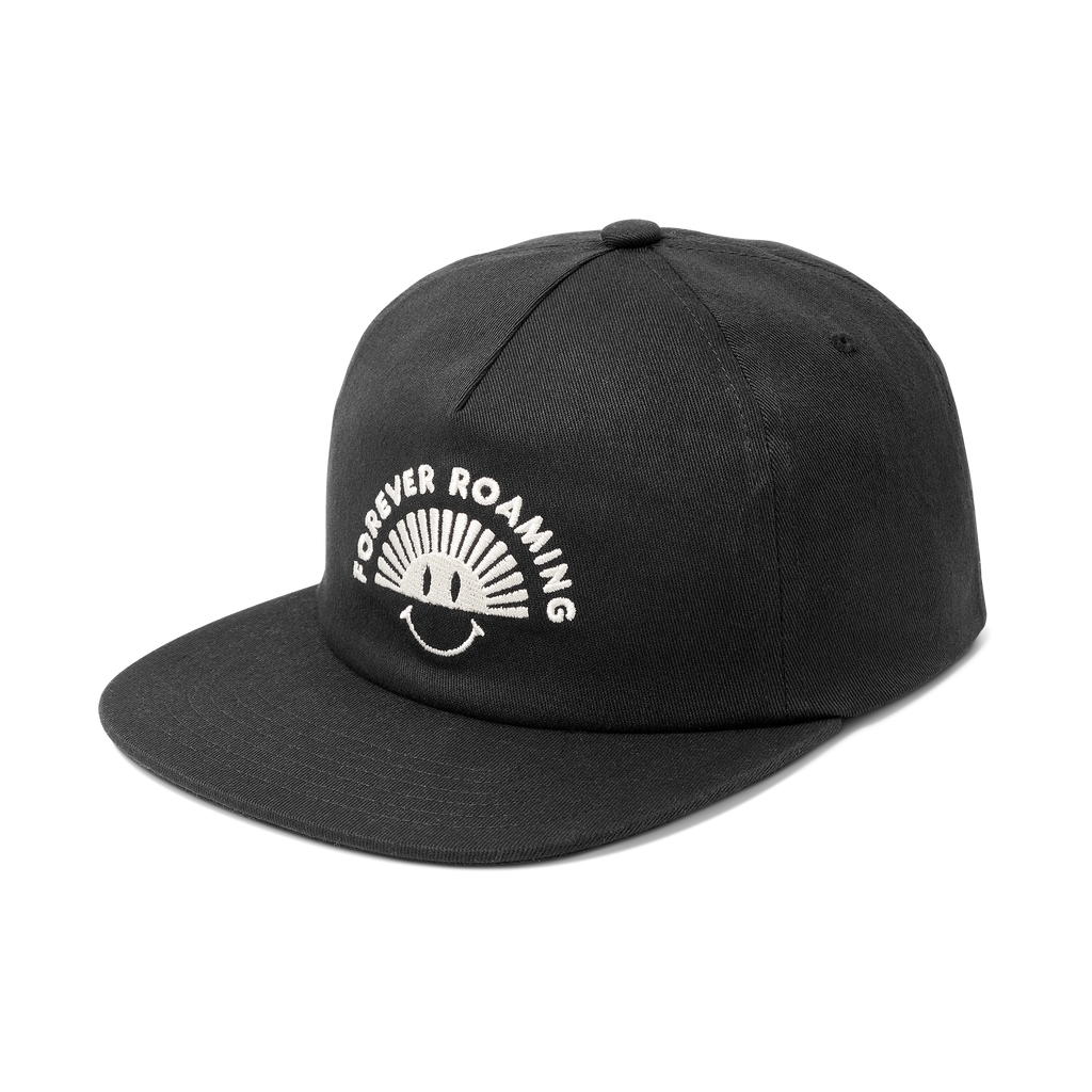 Roark men's Layover Strapback Hat - Black / Grey Big Image - 3