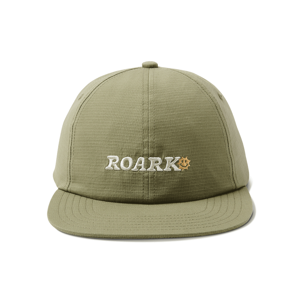 The front of Roark men's Campover Strapback Hat - Dusty Green Big Image - 1