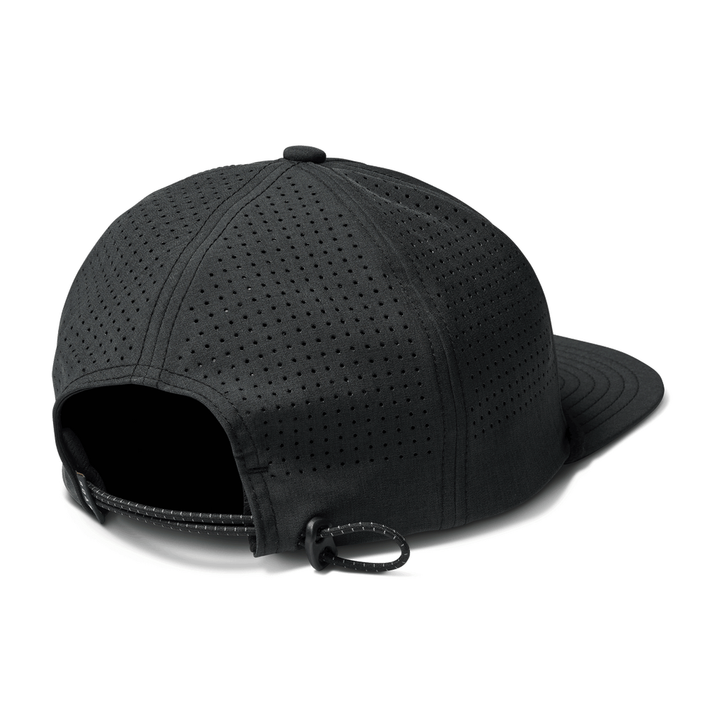 The back of Roark men's Explorer Hybrid Strapback Hat - Black Big Image - 5