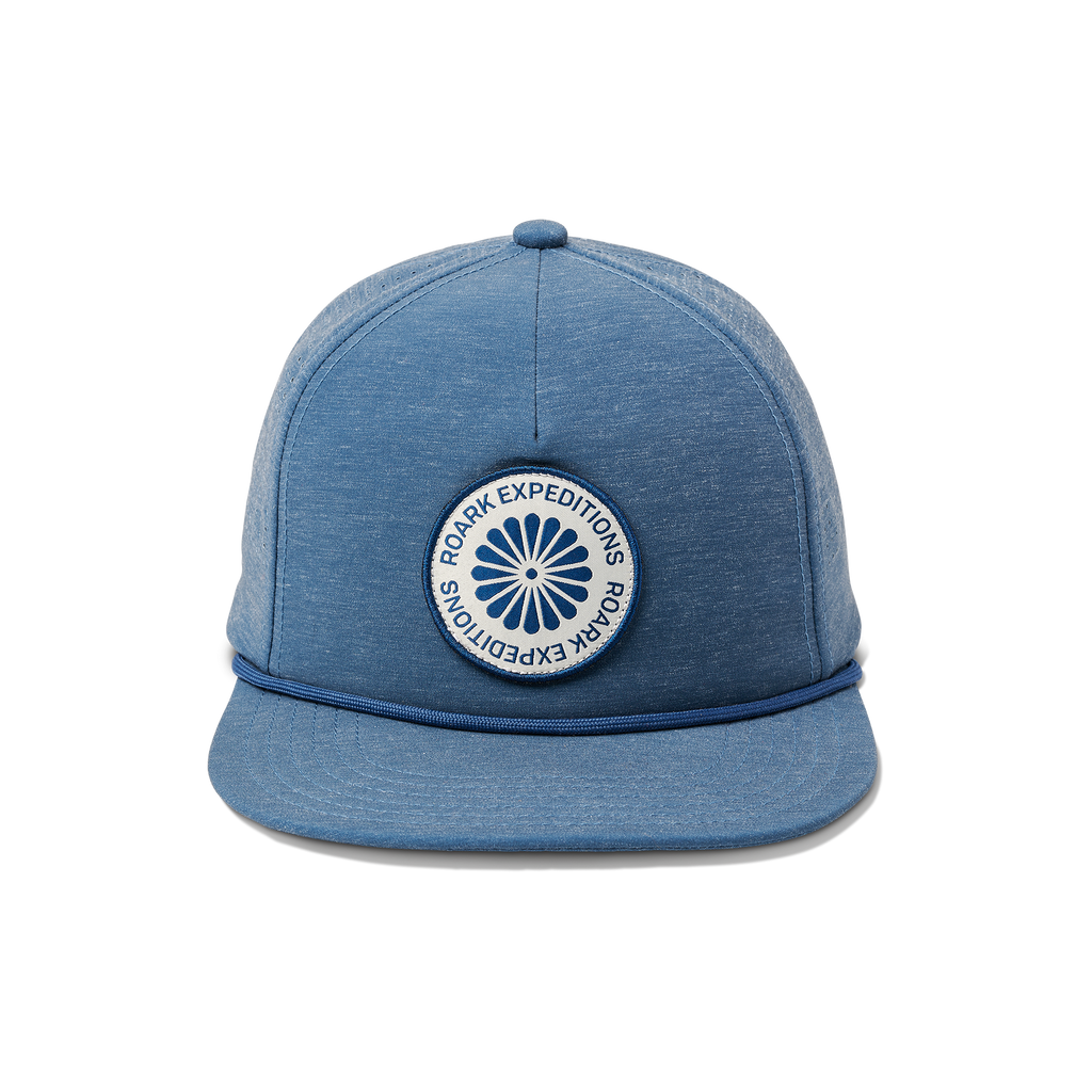 The front of Roark men's Explorer Hybrid Hat - Deep Blue Big Image - 1