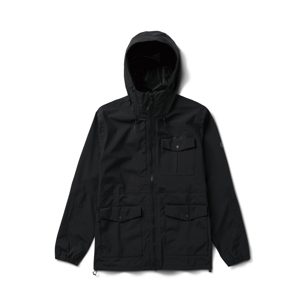 The front of Roark's Cascade 3-Layer Jacket - Black Big Image - 1