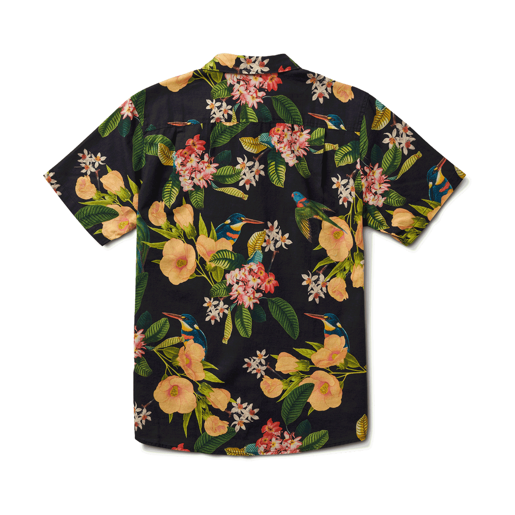 The back of Roark's Journey Shirt - Manu Floral Black Big Image - 6